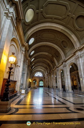 There are 24 km of corridors in the Palais de Justice